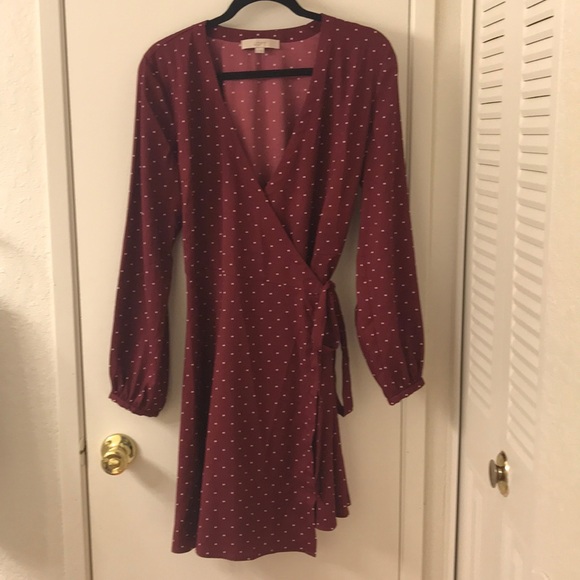 loft star wrap dress
